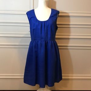 NWOT!!  J. Crew Cobalt Blue Linen Dress Size 12